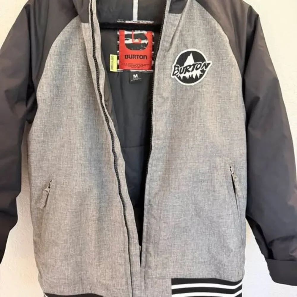Burton DryRide Kids Snowboard Jacket - Gray/Black, Size M (10/12)